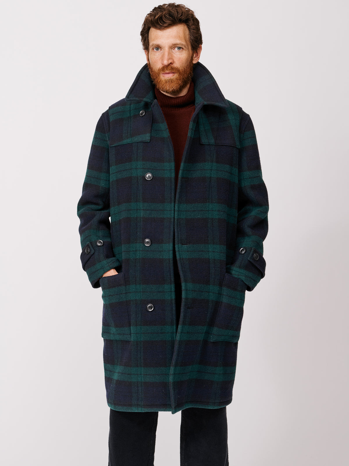 Aubin Blackwatch Holmfirth Duffle Coat | Duffle Coat