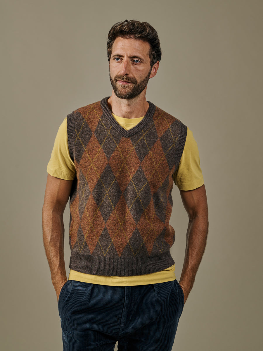 Hopkins Argyle Front Tank Top