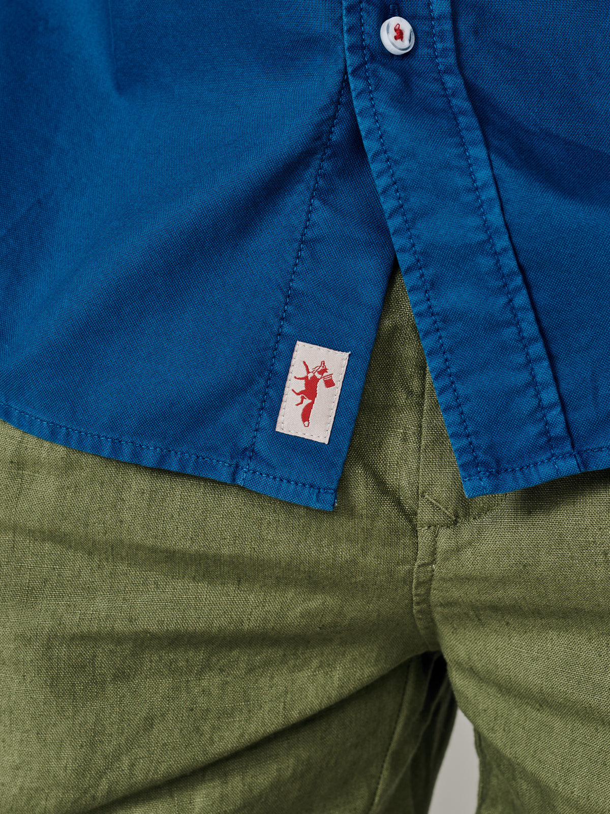 Aubin Bright Blue Horkstow Lightweight Relaxed Oxford Shirt | Oxford Shirt
