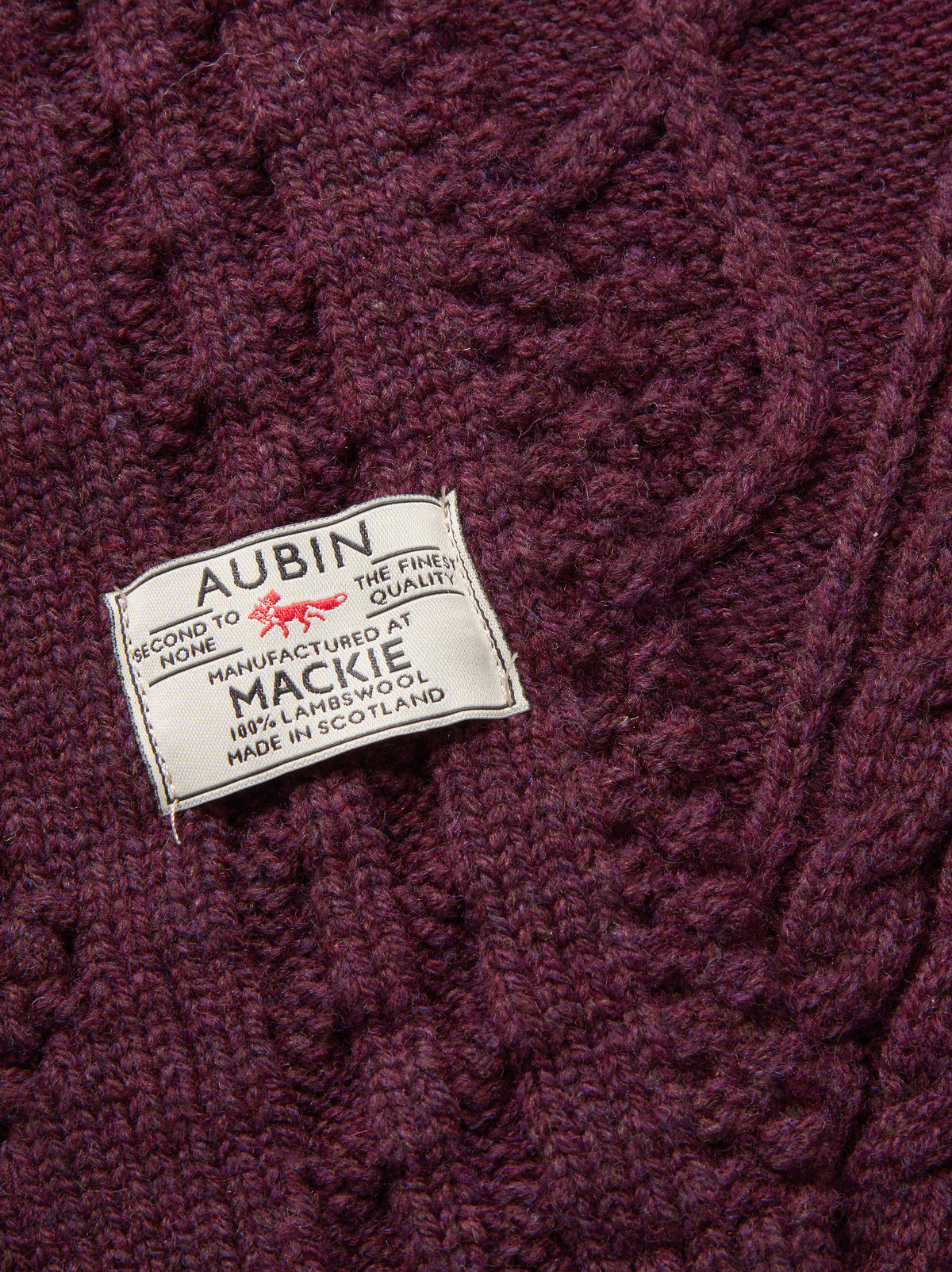 Aubin Damson Haconby Cable Scarf | Scarf