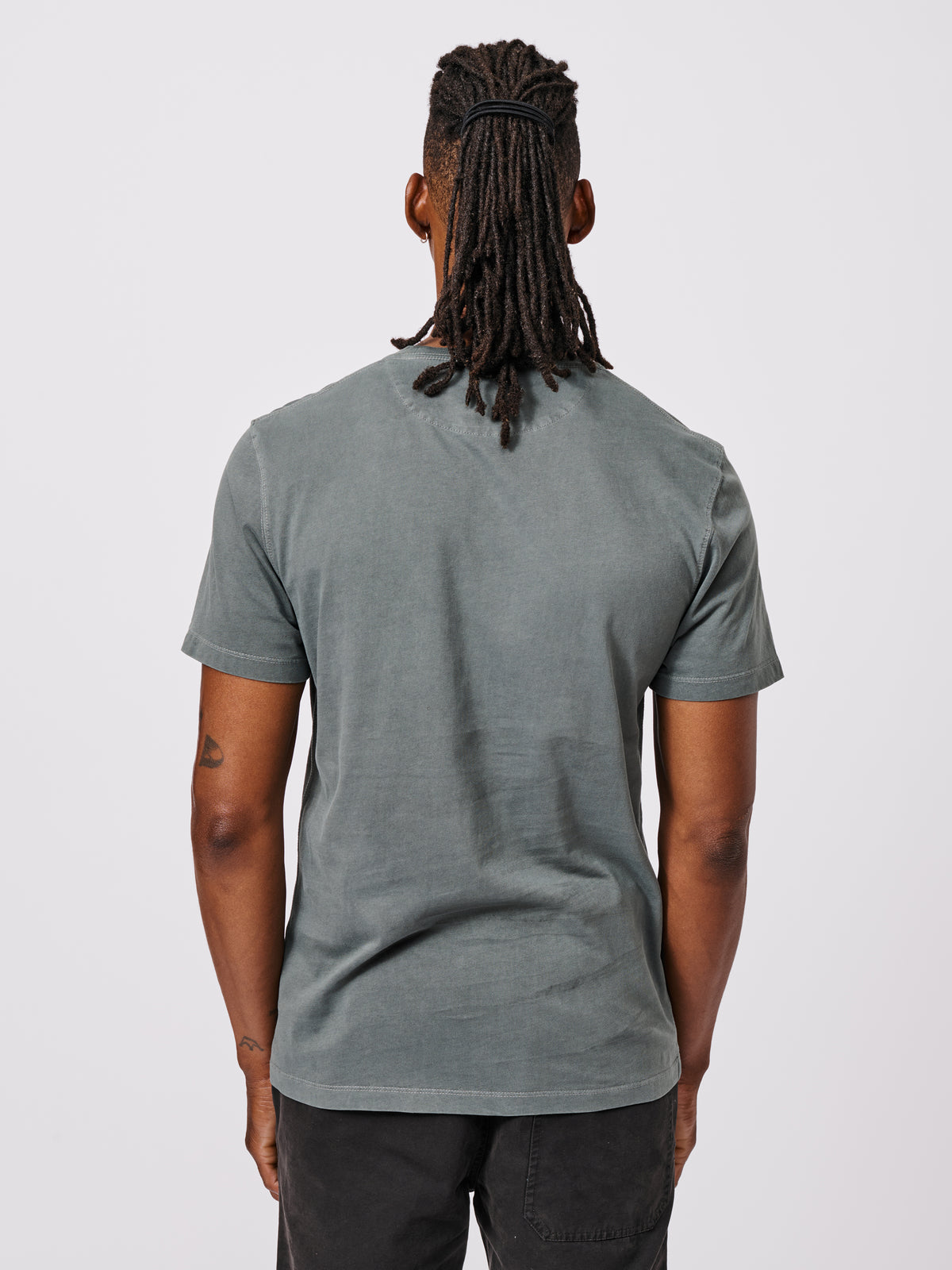 Aubin Charocal Hareby Garment Dyed Pocket T-Shirt | Pocket Tee