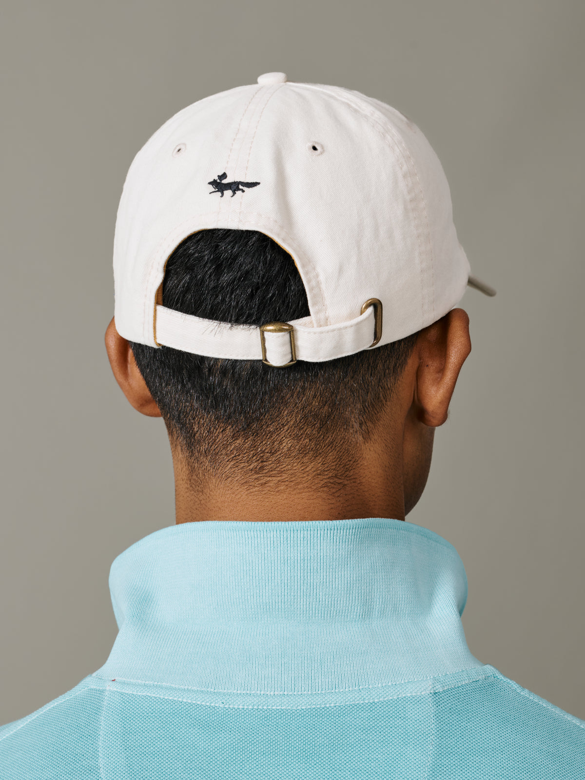 Aubin Vintage White Hendwell Washed Twill Cap | Hats