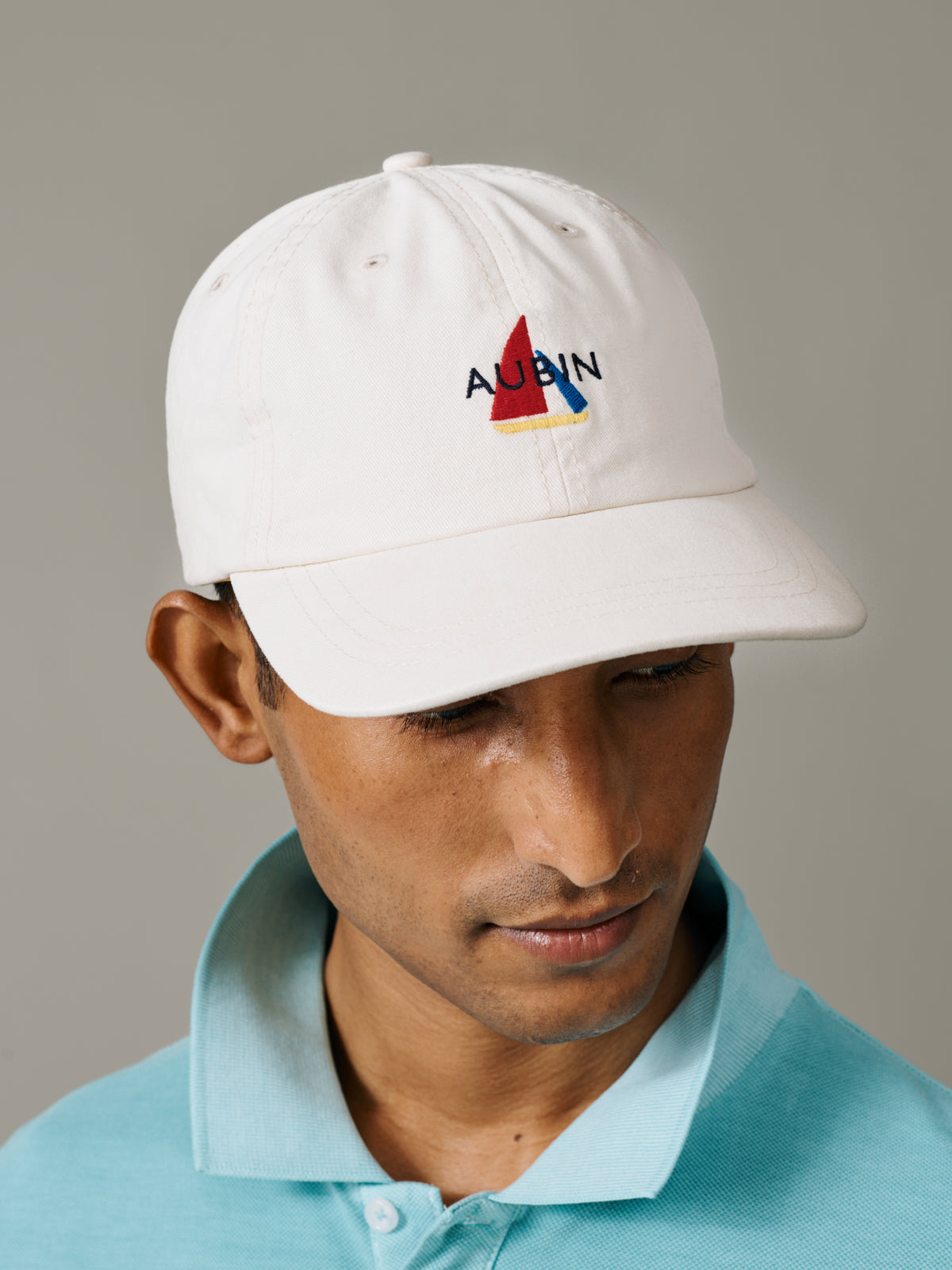 Aubin Vintage White Hendwell Washed Twill Cap | Hats