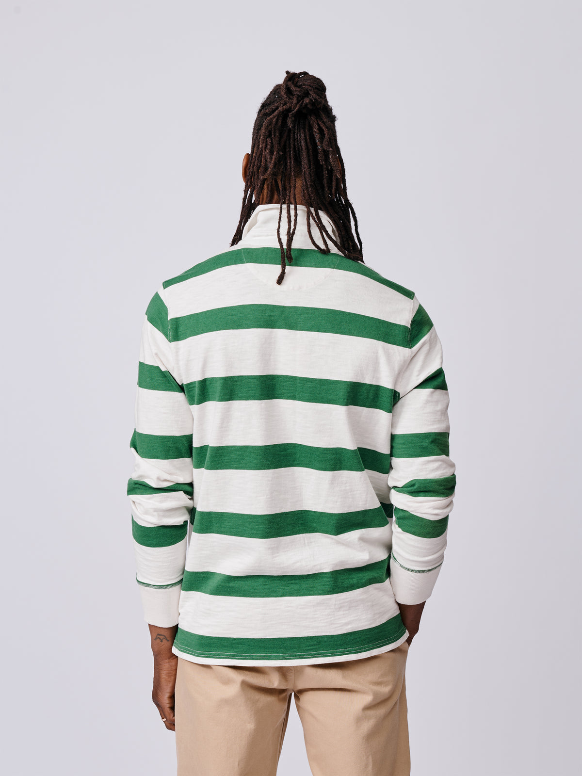 Aubin Green/Ecru Irnham Rugby Shirt | Rugby Shirts