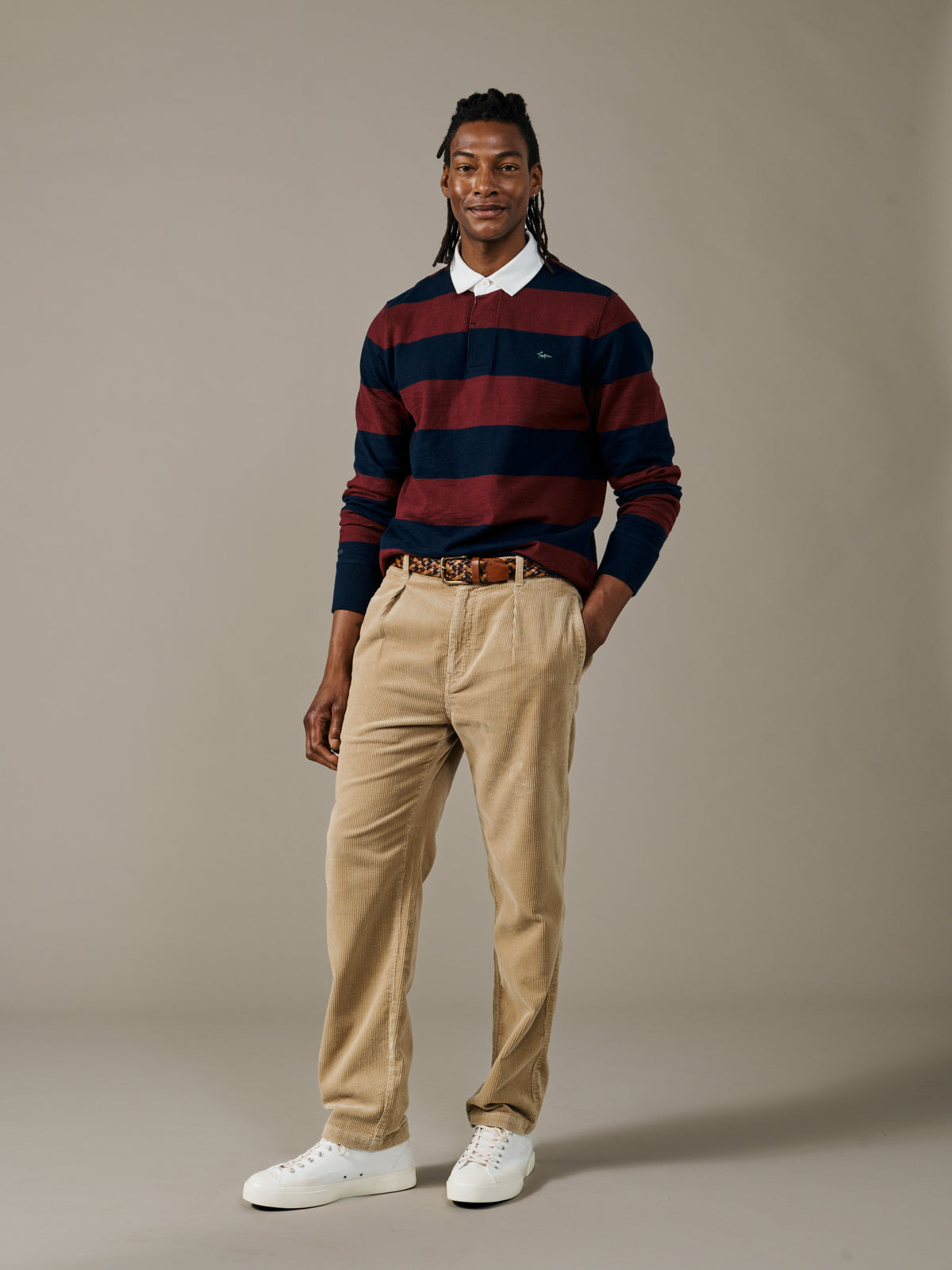 Aubin Blue Mix Stripe Irnham Rugby Shirt | Rugby Shirts
