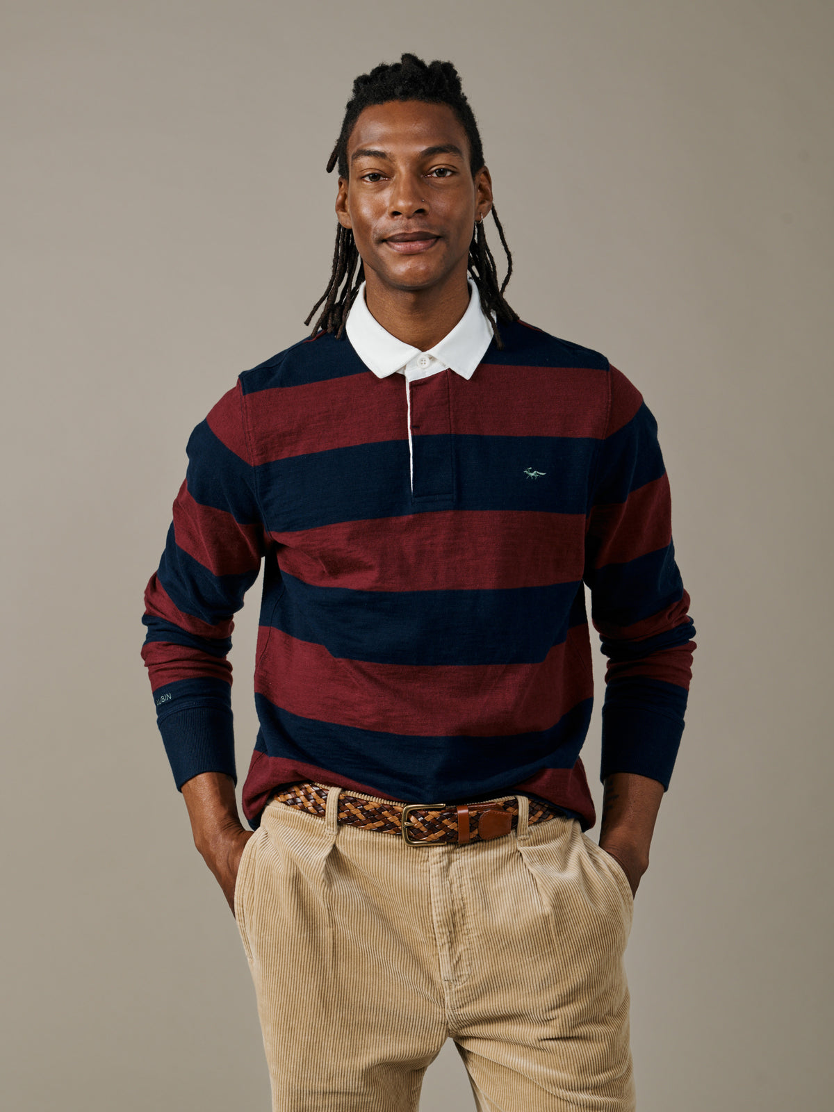 Aubin Blue Mix Stripe Irnham Rugby Shirt | Rugby Shirts