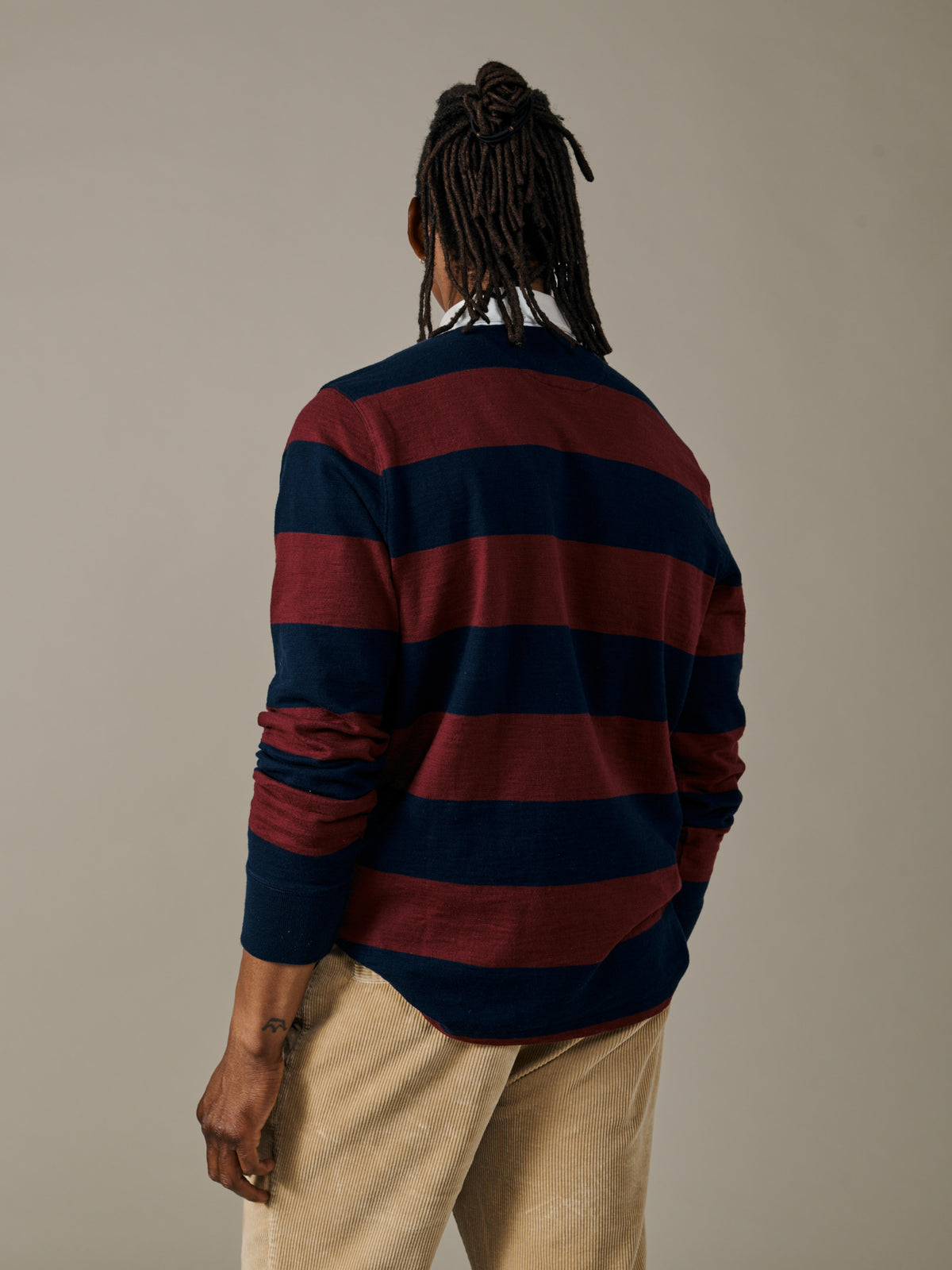 Aubin Blue Mix Stripe Irnham Rugby Shirt | Rugby Shirts