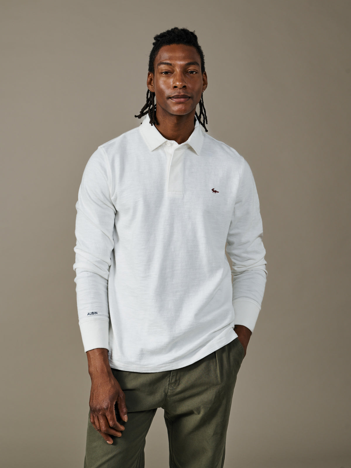 Aubin Vintage White Irnham Rugby Shirt | Rugby Shirts