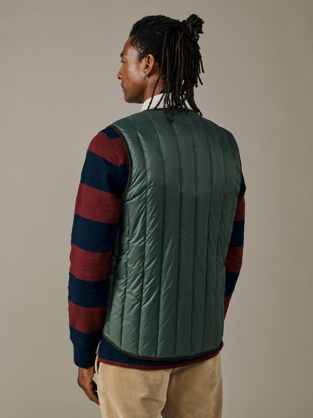Aubin Khaki Knight Down Liner Gilet | Gilet