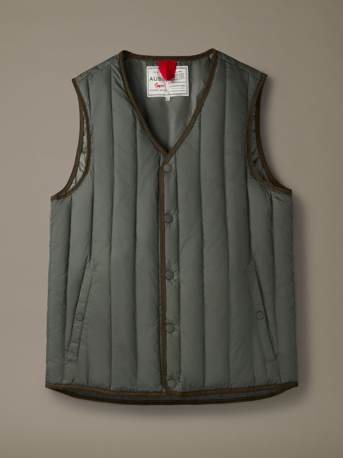 Aubin Khaki Knight Down Liner Gilet | Gilet