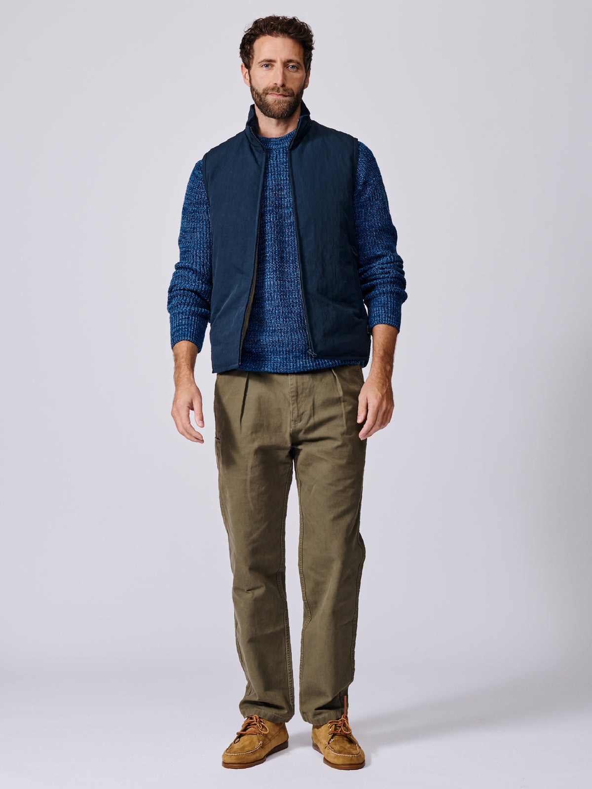 Aubin Navy Lancaster Lightweight Nylon Gilet | Gilet
