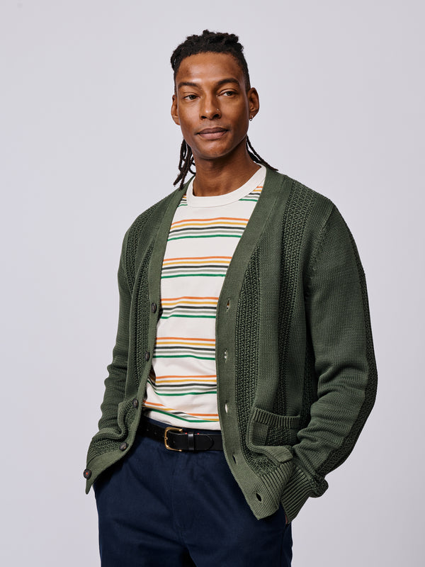 Lister Cotton Stitch Detail Cardigan