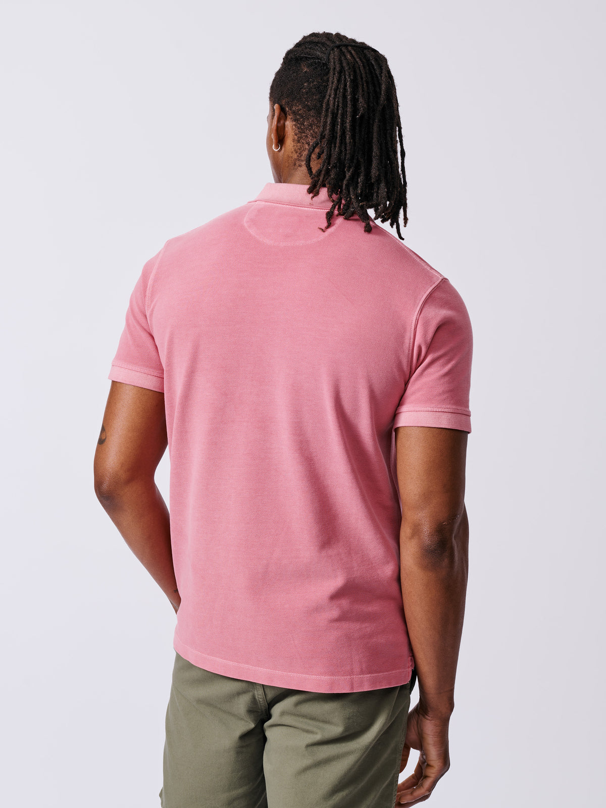 Aubin Pink Lusby Pique Polo | Pique Polo
