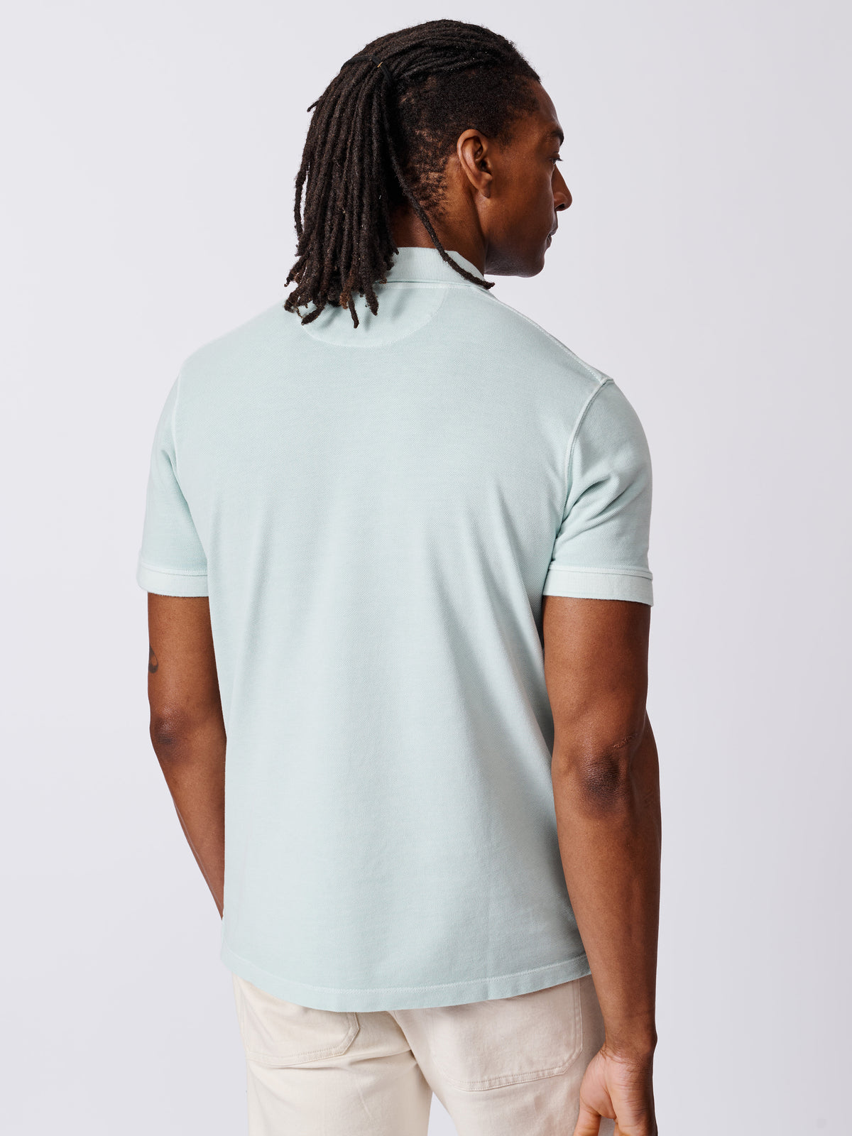 Aubin Mint Lusby Pique Polo | Pique Polo
