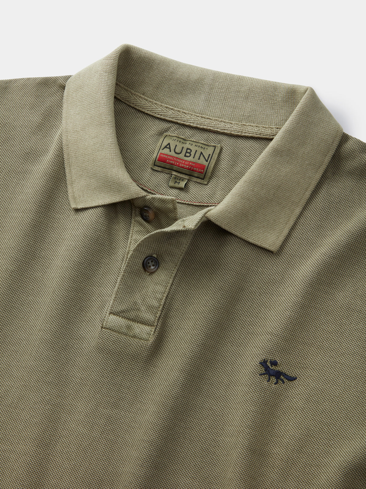 Aubin Khaki Lusby Pique Polo | Pique Polo