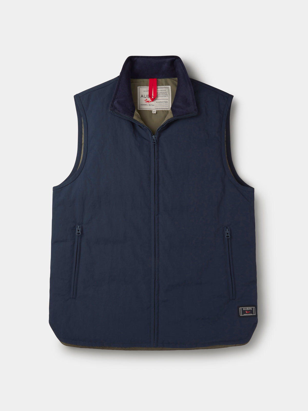 Aubin Navy Lancaster Lightweight Nylon Gilet | Gilet