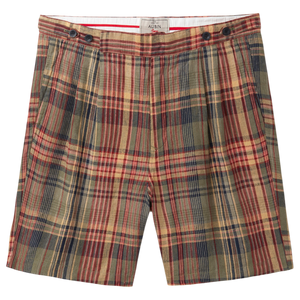 Lind Double Pleat Linen Short