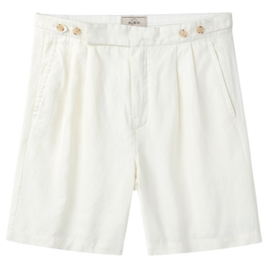 Lind Double Pleat Linen Short