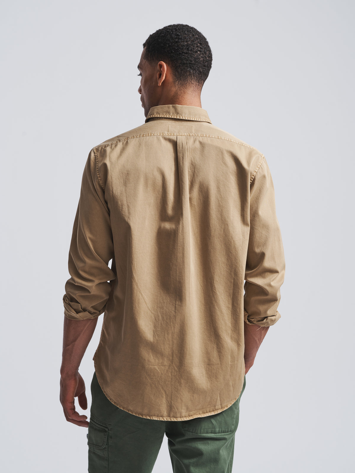 Aubin Sand Hessle Shirt | Oxford Shirt