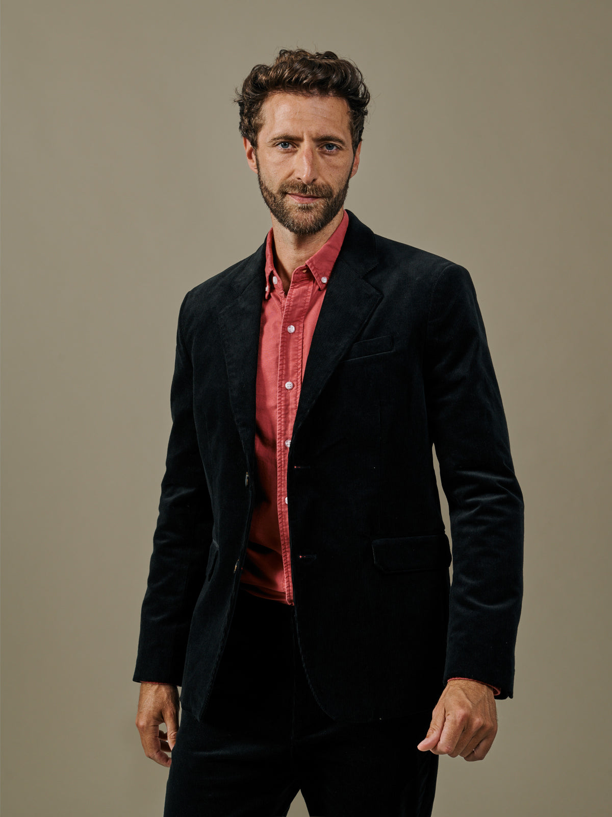 Aubin Black Marlborough Cord Suit Jacket | Cord Jacket