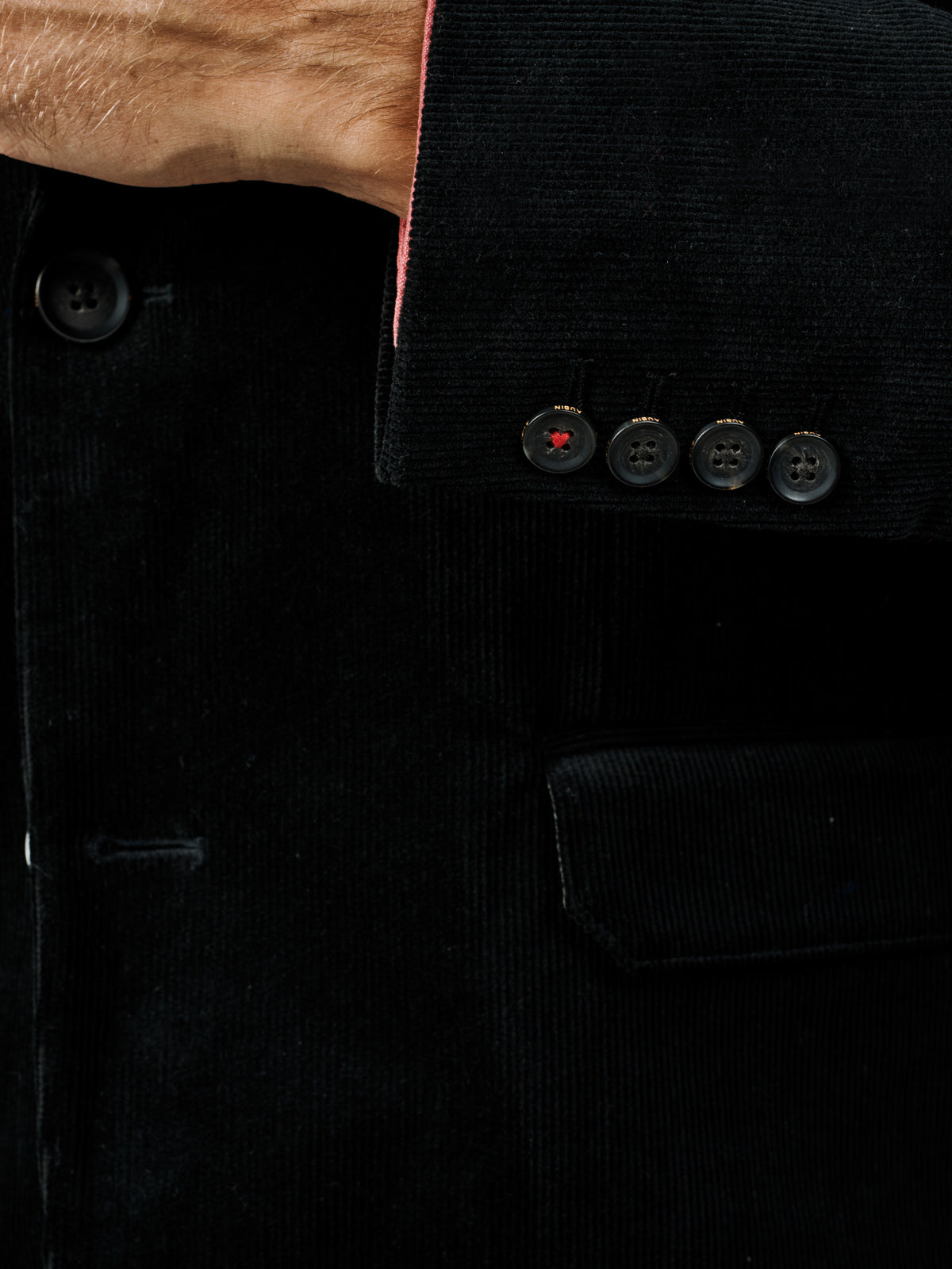 Aubin Black Marlborough Cord Suit Jacket | Cord Jacket
