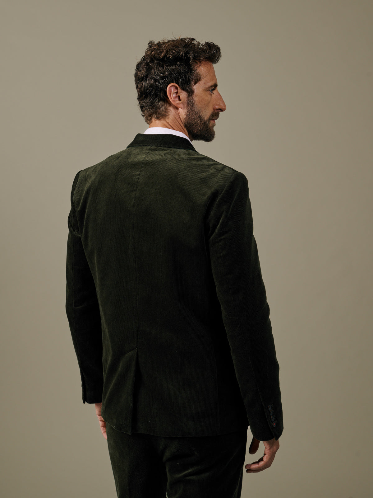 Aubin Dark Green Marlborough Cord Suit Jacket | Cord Jacket
