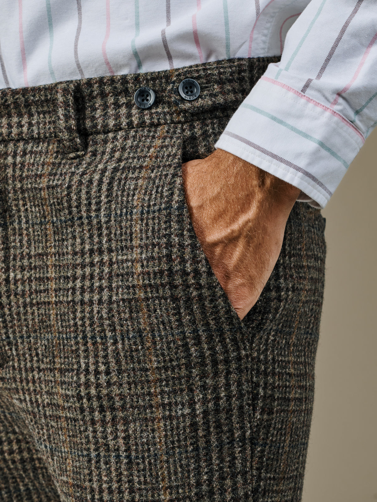 Aubin Brown Check Marlborough Wool Suit Jacket | Suit Jackets
