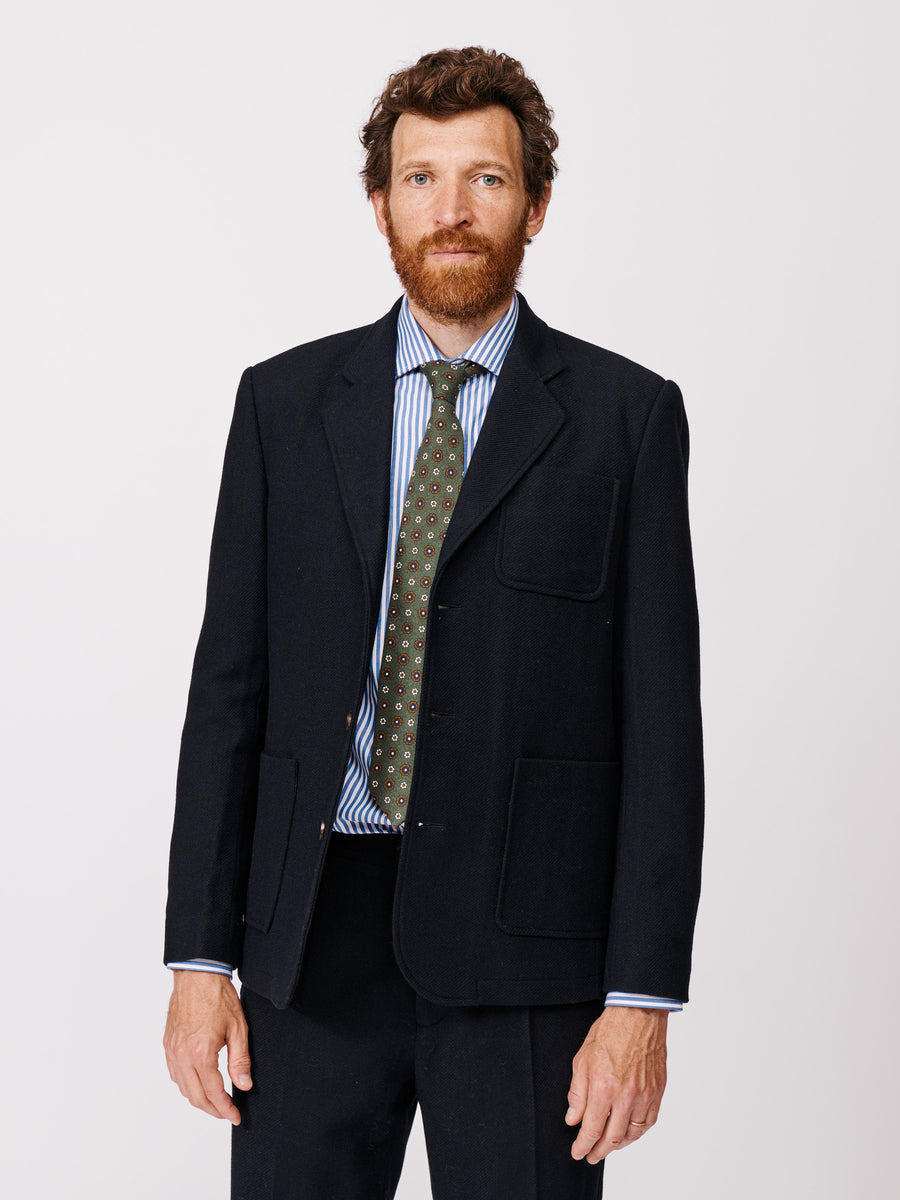 Mareham Wool Patch Pocket Suit Jacket