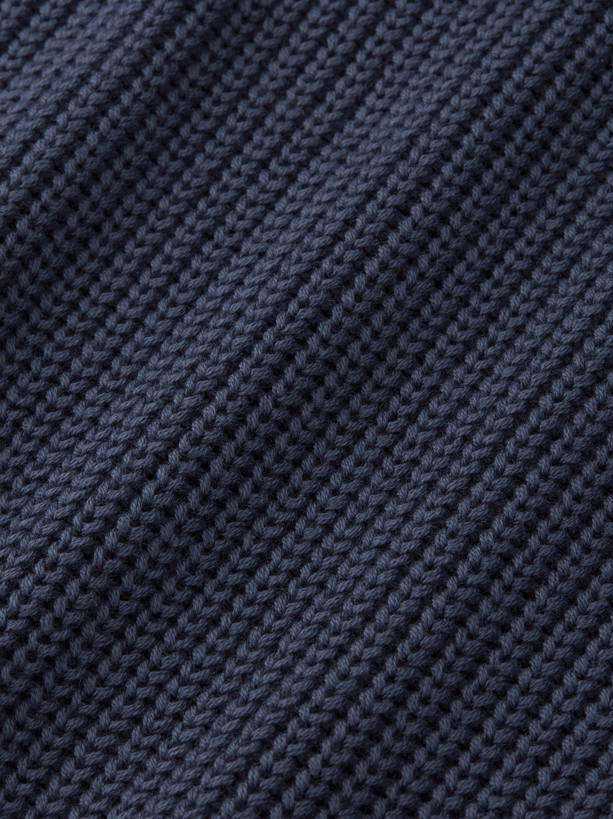 Aubin Navy Martin Cotton Ribbed Crew Neck | Crew Neck