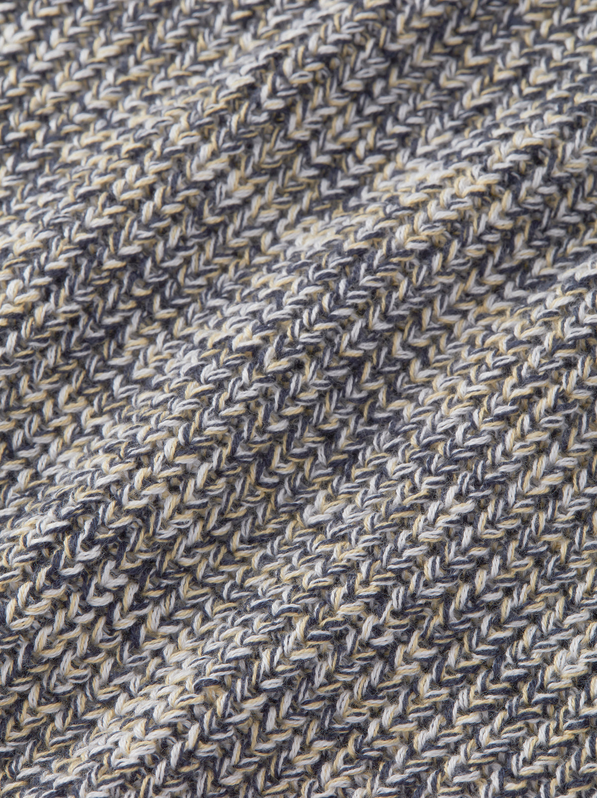 Aubin Grey Twist Martin Ribbed Crew | Crew Neck