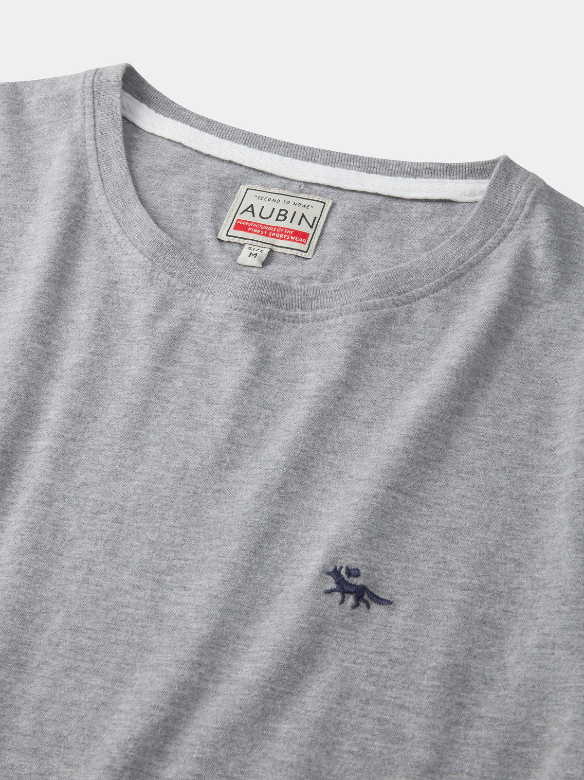 Aubin Grey Marl Aubin Organic Cotton T-Shirt | Classic Tee