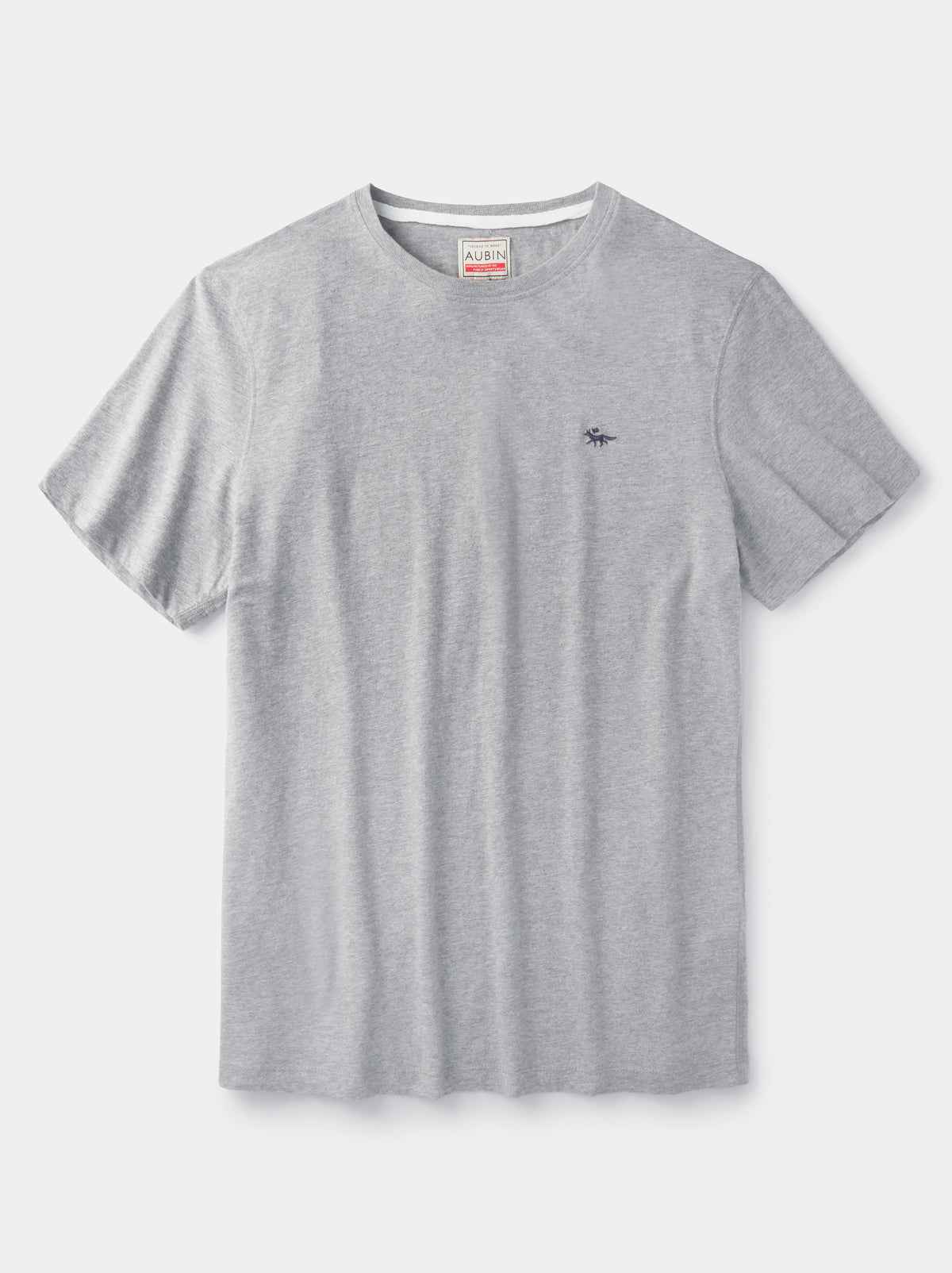 Aubin Organic Cotton T-Shirt in Grey Marl, styled as part of the Full Lounge Set