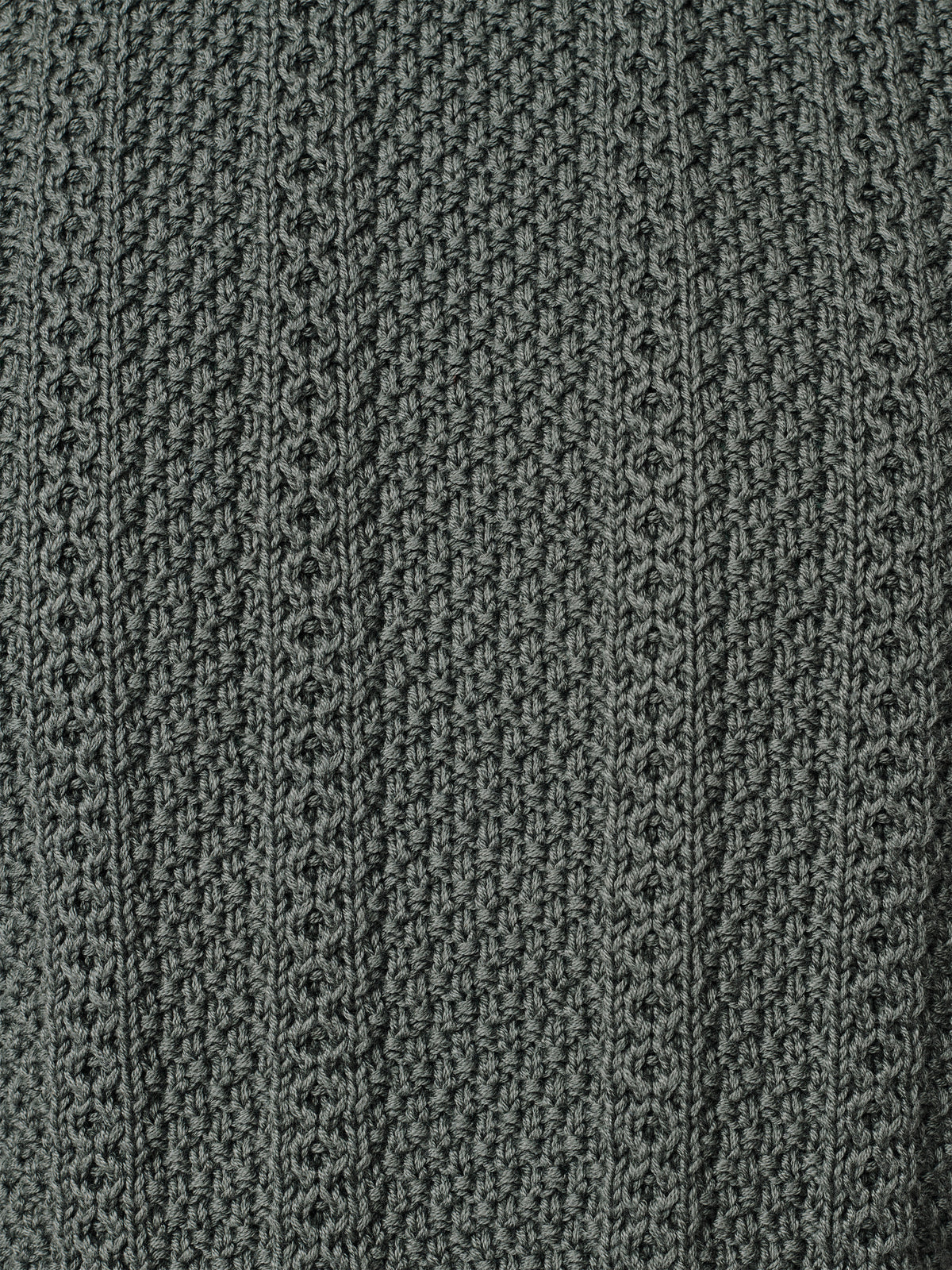 Aubin Dark Khaki Montrose Textured Crew Neck | Crew Neck