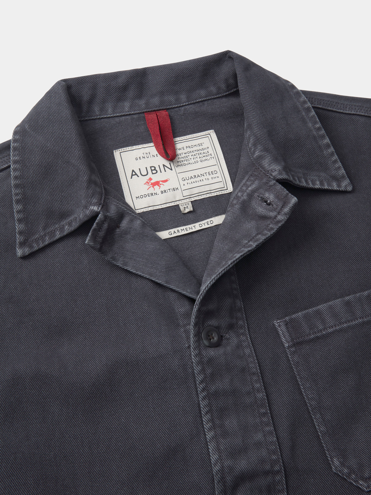 Aubin Washed Black Mortlake Worker Jacket | Jackets