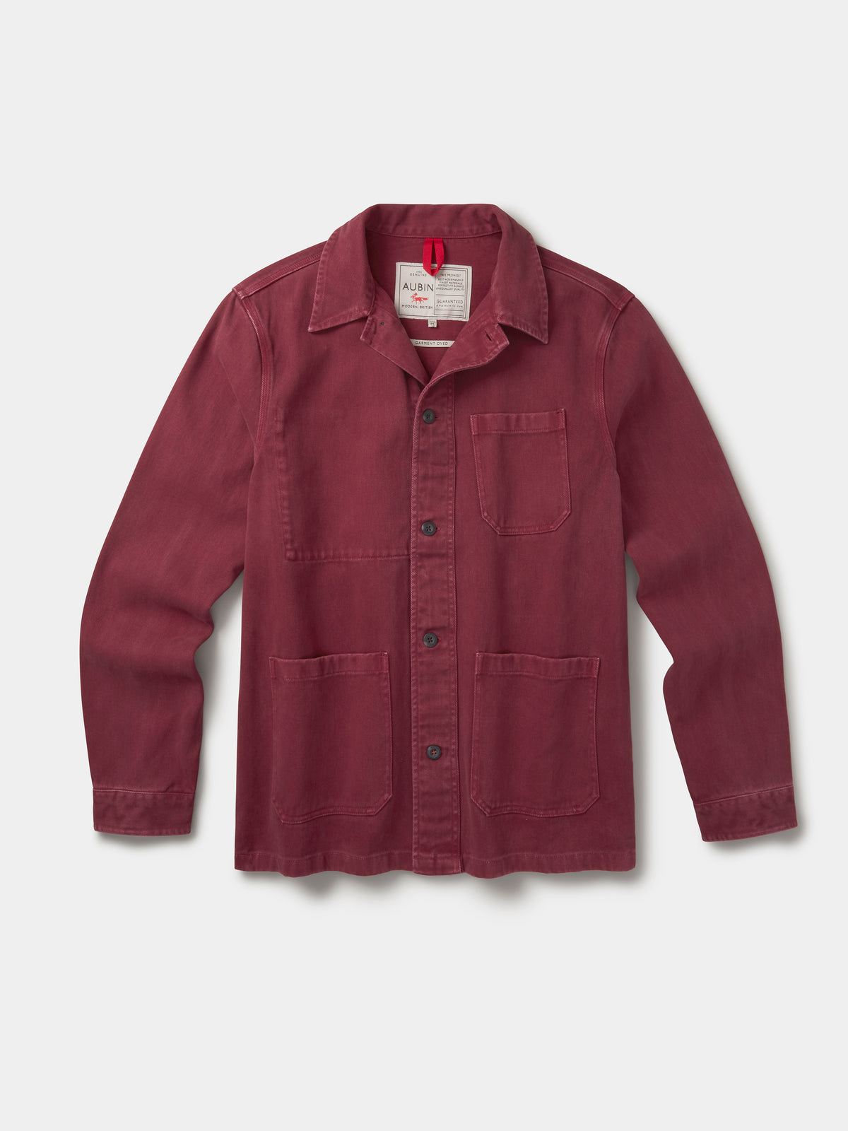 Aubin Oxblood Mortlake Worker Jacket | Jackets