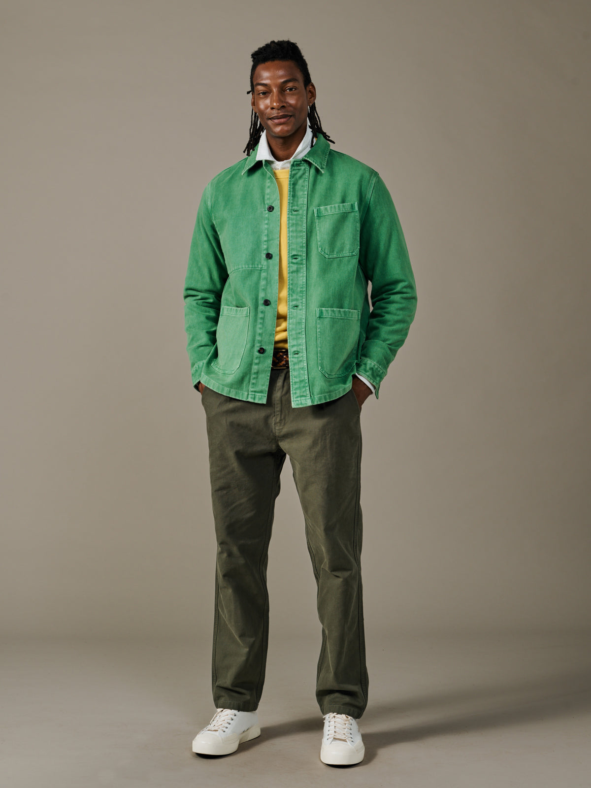 Aubin Green Mortlake Worker Jacket | Jackets