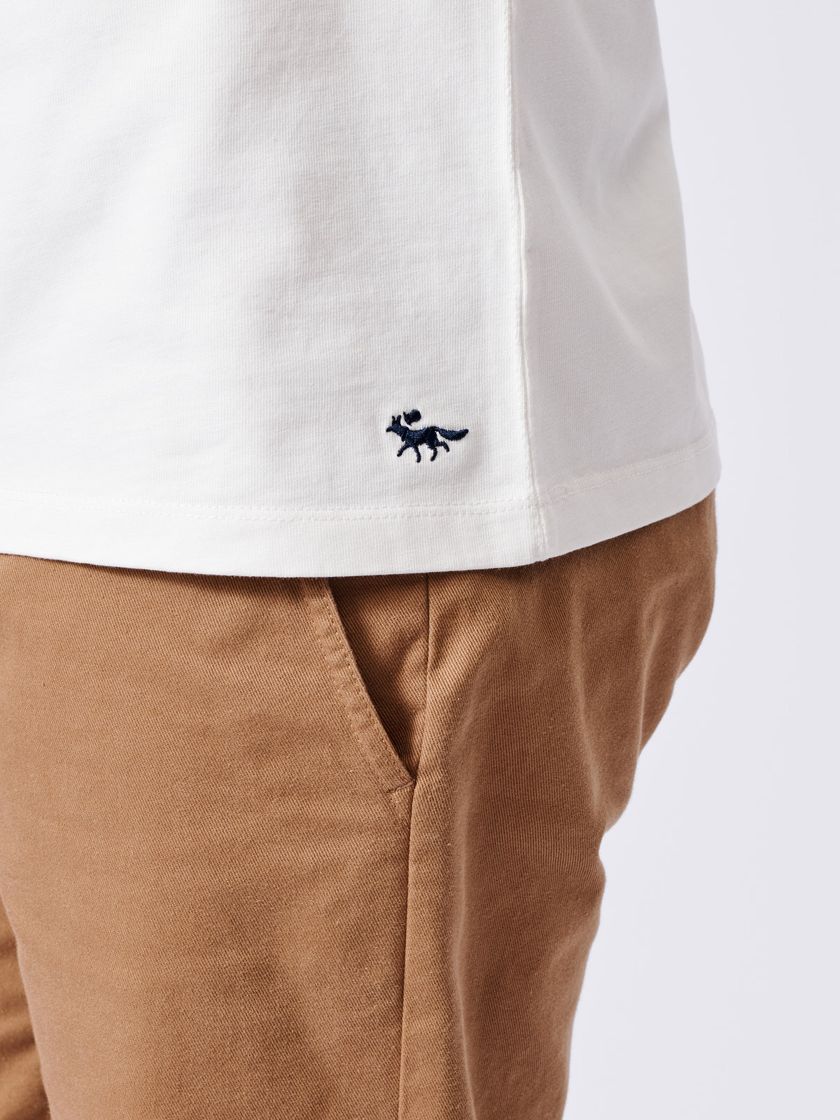 Aubin Chest Stripe Santon Relaxed T-Shirt | Striped Tee