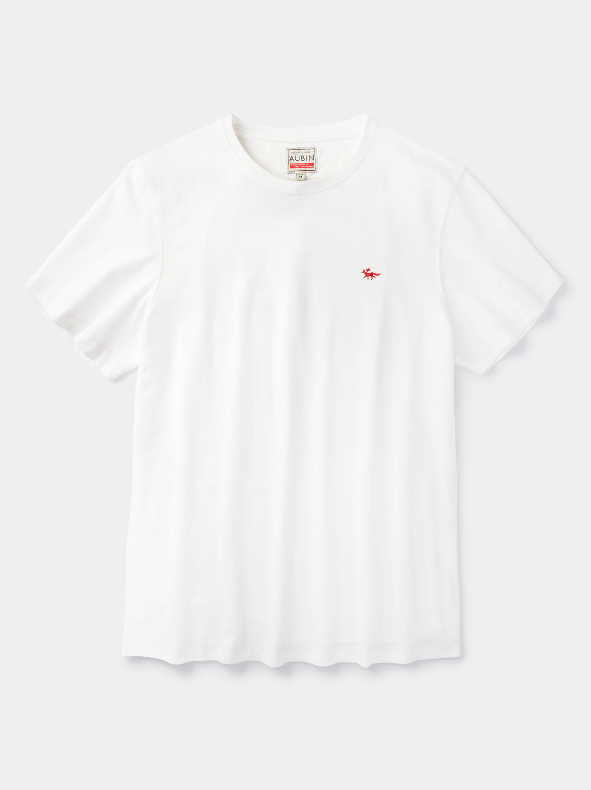 Aubin Organic Cotton T-Shirt in White, styled as part of the Full Lounge Set