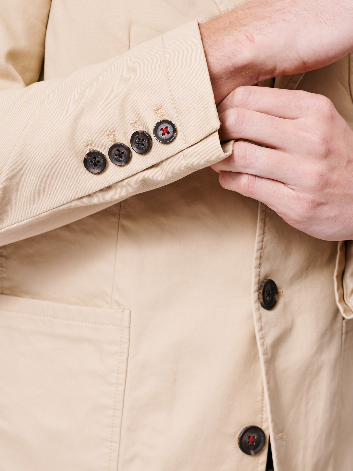 Aubin Sand Mareham Patch Pocket Jacket | Suit Jackets