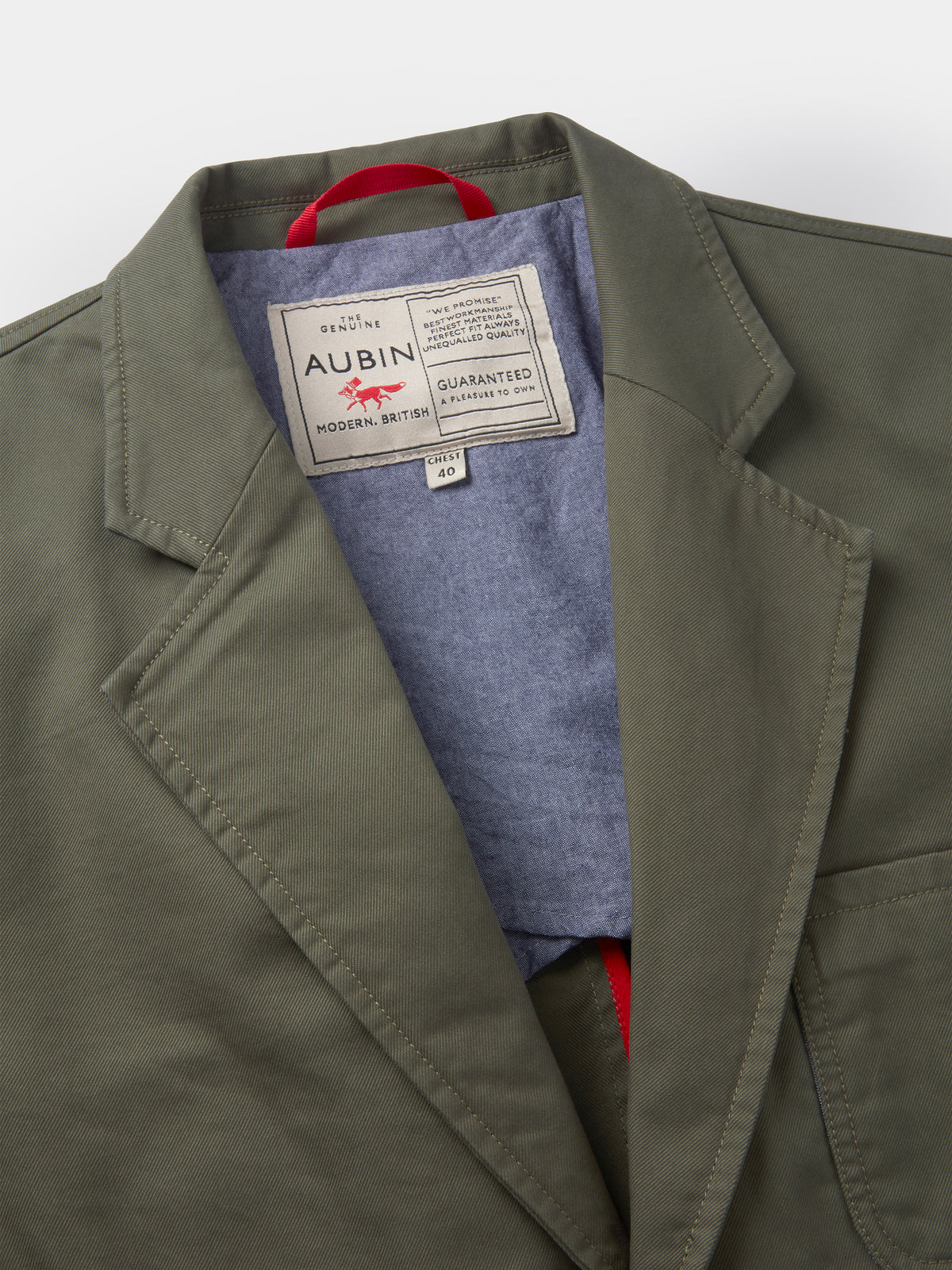 Aubin Khaki Mareham Patch Pocket Jacket | Suit Jackets