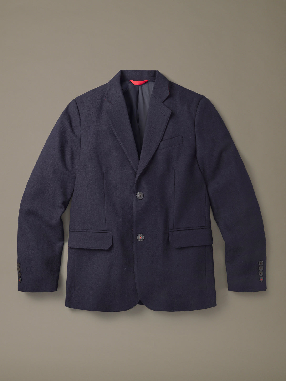 Aubin Navy Marlborough Wool Suit Jacket | Suit Jackets