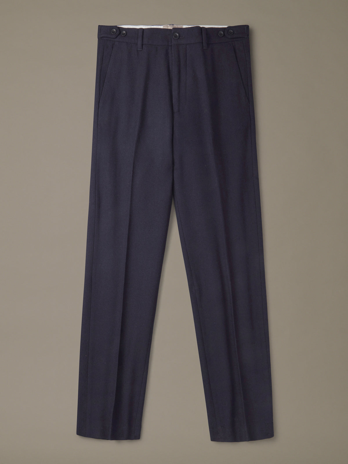 Aubin Navy Marlborough Wool Suit Trouser | Suit Trousers