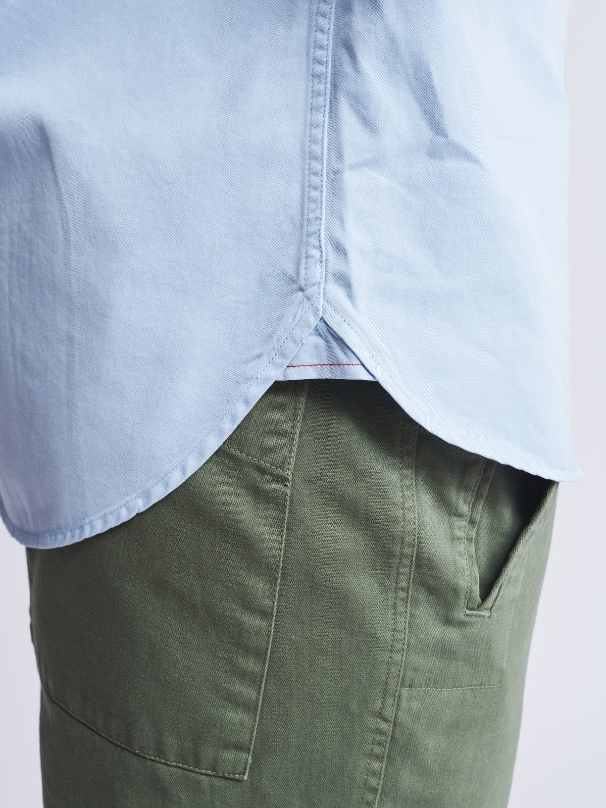 Aubin Pale Blue Hessle Button Down Shirt | Oxford Shirt