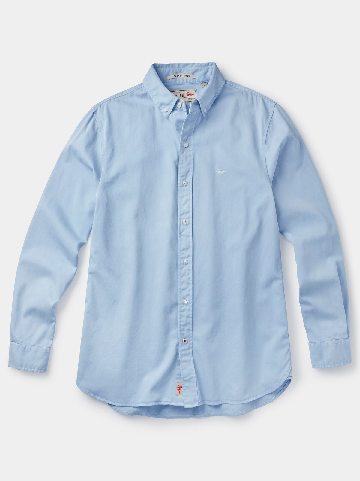 Aubin Pale Blue Hessle Button Down Shirt | Oxford Shirt