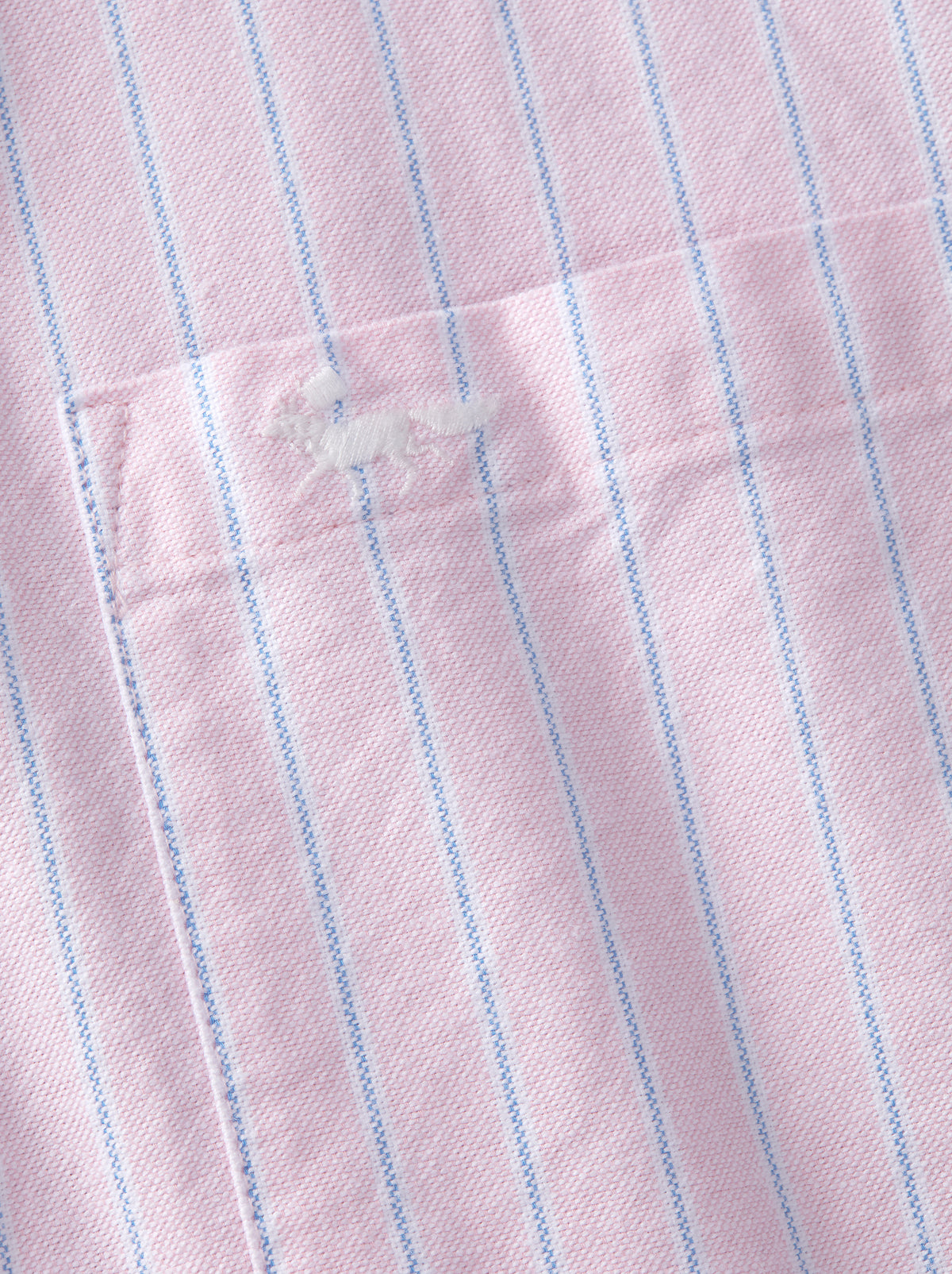 Aubin Pink Stripe Aldridge Oxford Button Down Shirt | Oxford Shirt