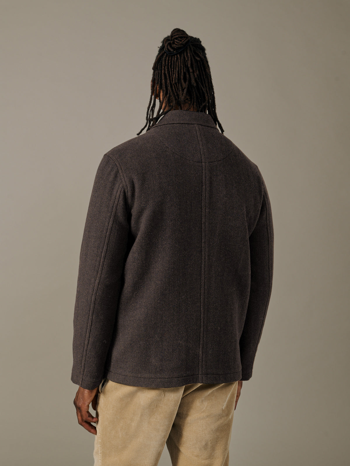 Aubin Brown Herringbone Nettleham Jacket | Wool Jacket