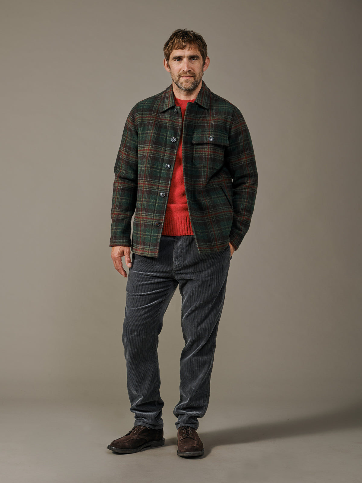 Aubin Green Check Nettleham Jacket | Wool Jacket