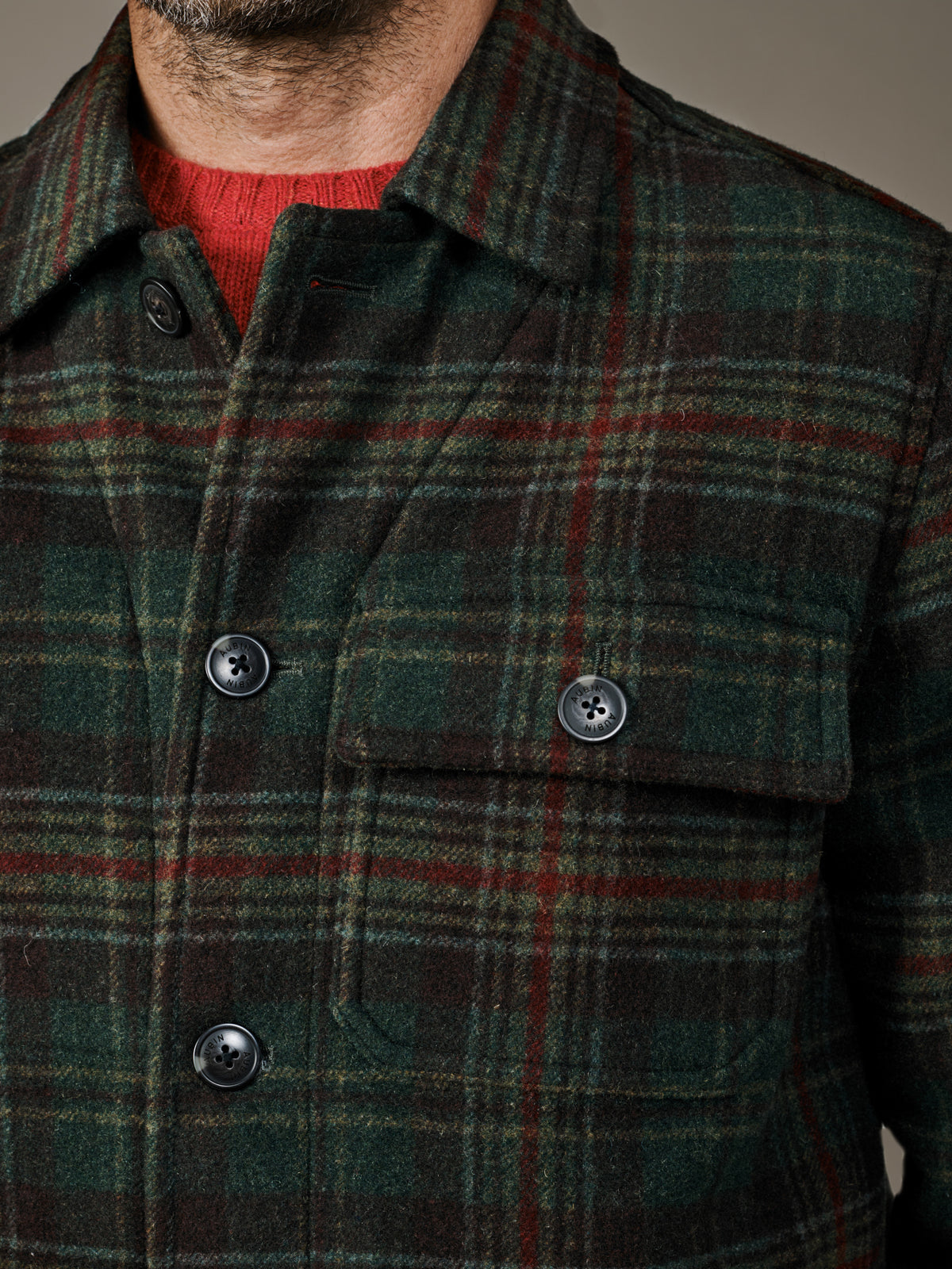 Aubin Green Check Nettleham Jacket | Wool Jacket