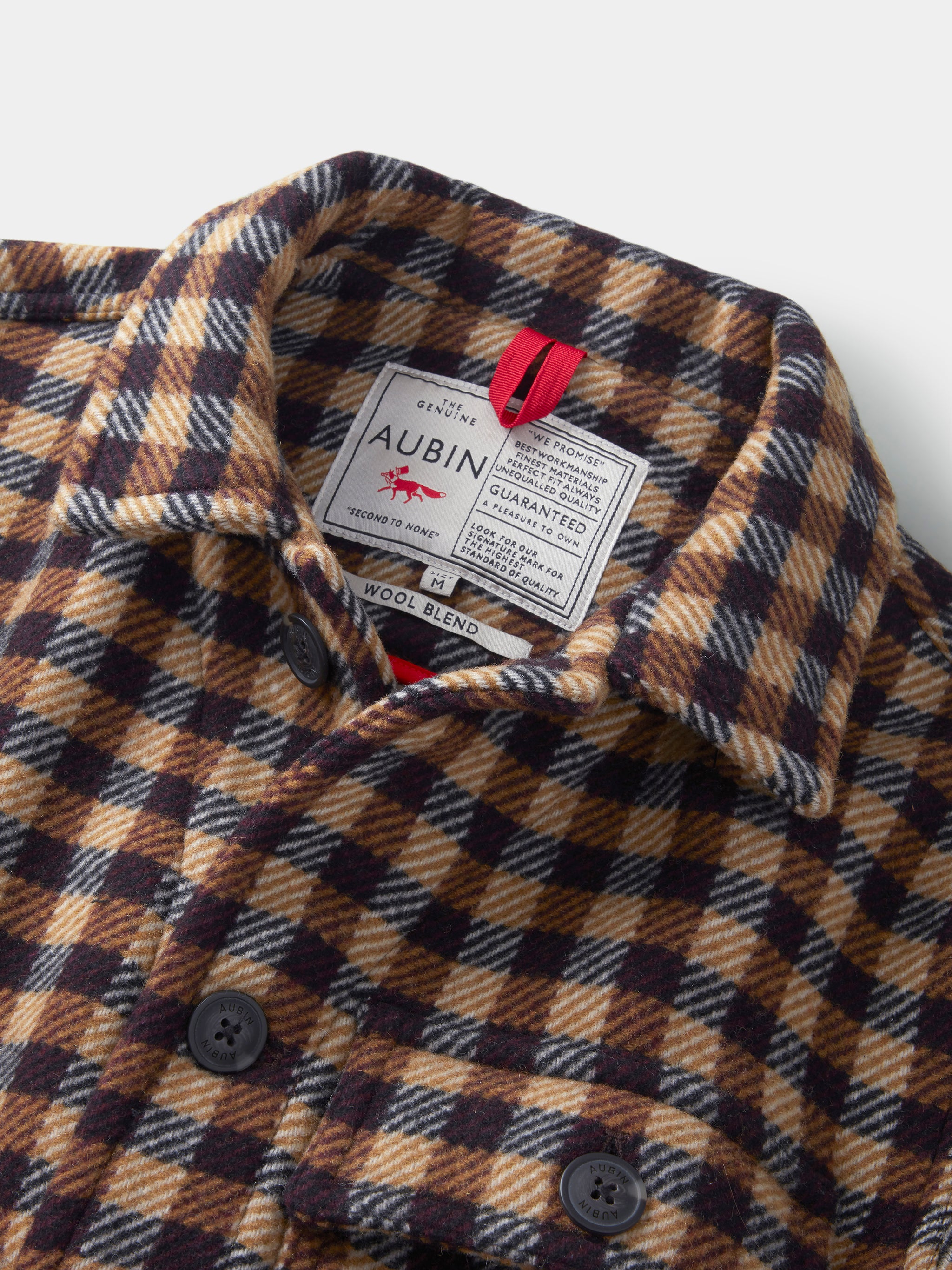 Brown Gingham Nettleham Wool Blend Jacket | Aubin