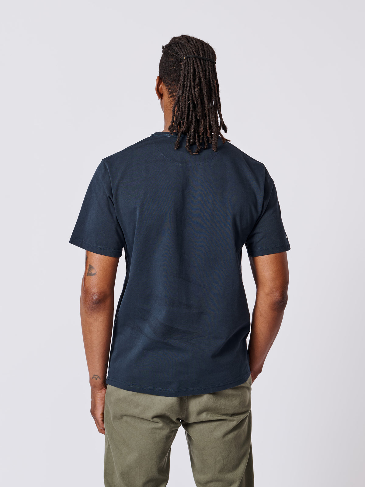 Aubin Navy Newburgh Relaxed T-Shirt | Relaxed Tee